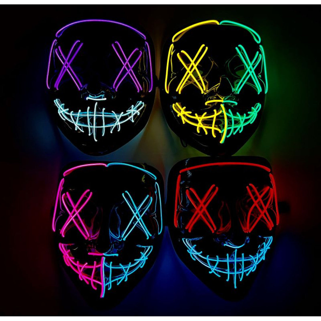 Adult Light-Up X-Eyes Mask, Assorted Styles
