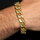 Men's Gold-Tone Cuban Link Costume Bracelet