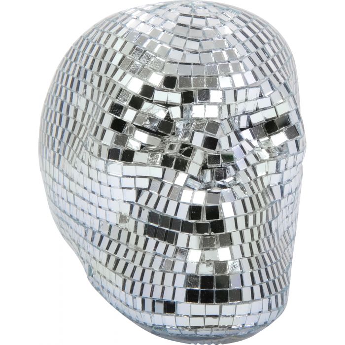 Silver Bling Skull Decoration, 3.25 Inches