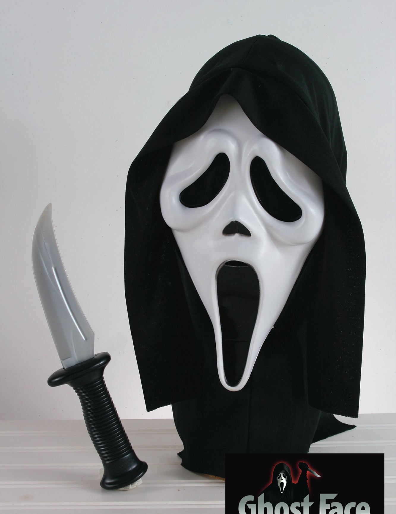 Adult Ghost Face Mask and Costume Knife Set