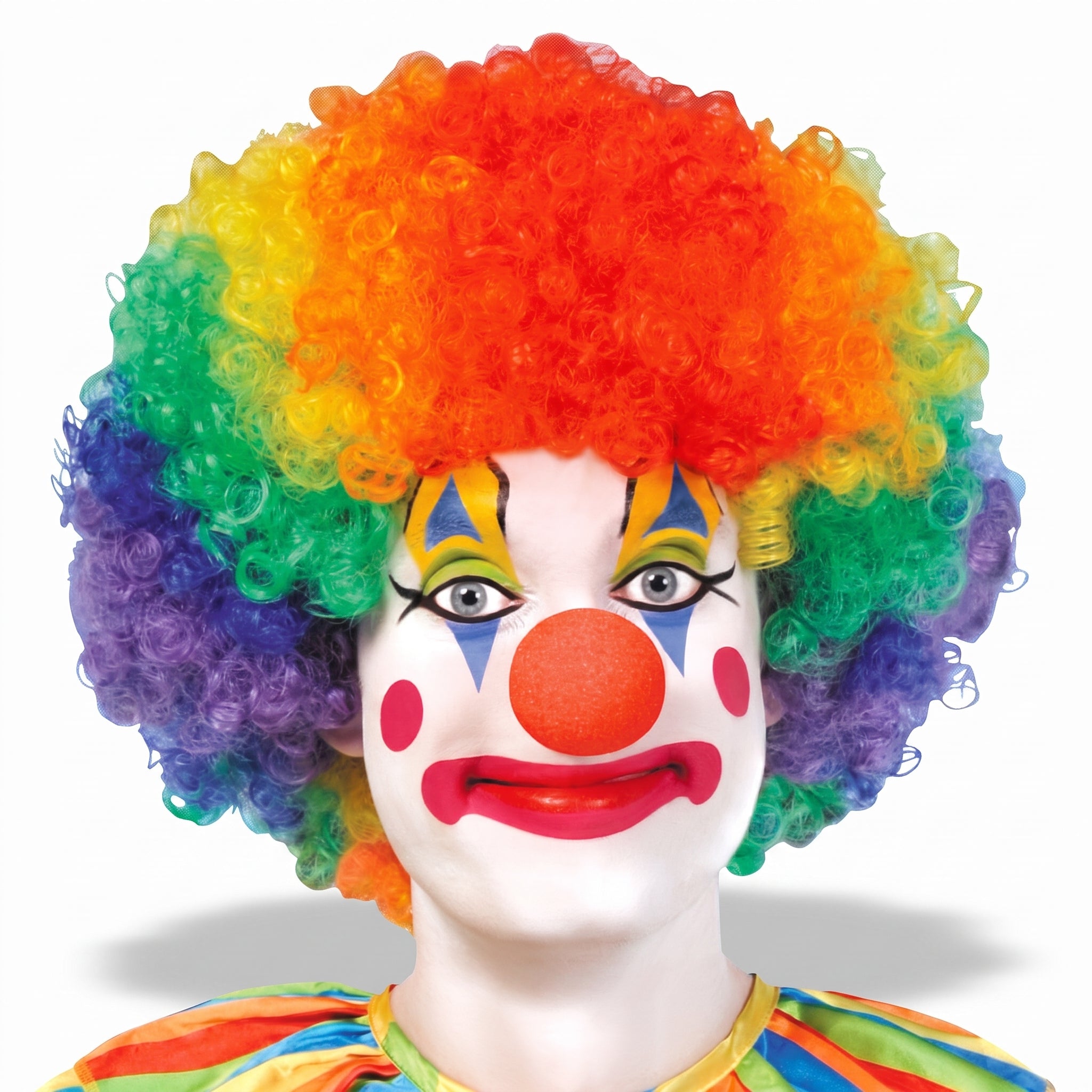 Adult Wig Afro Clown