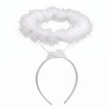 White Marabou Angel Halo