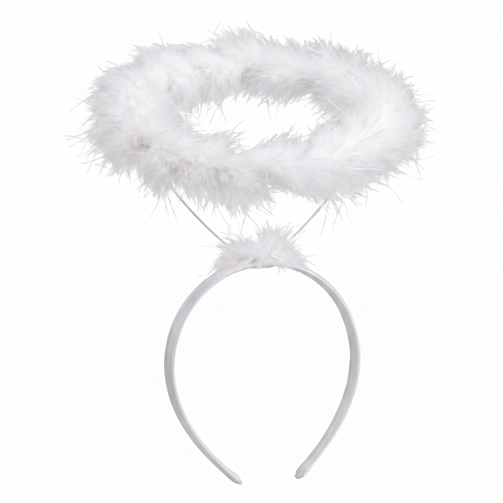 White Marabou Angel Halo