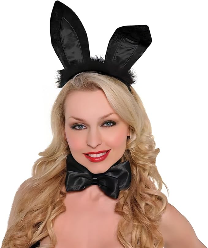 Deluxe Black Costume Bow Tie