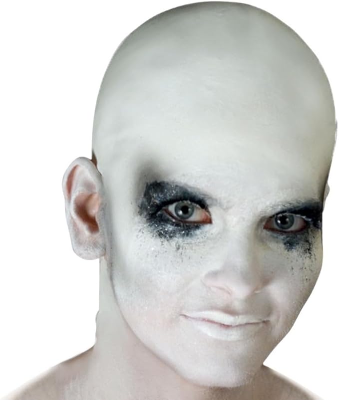 White Costume Bald Cap