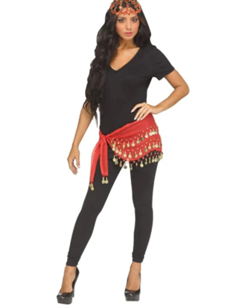 Red Mystic Costume Sash