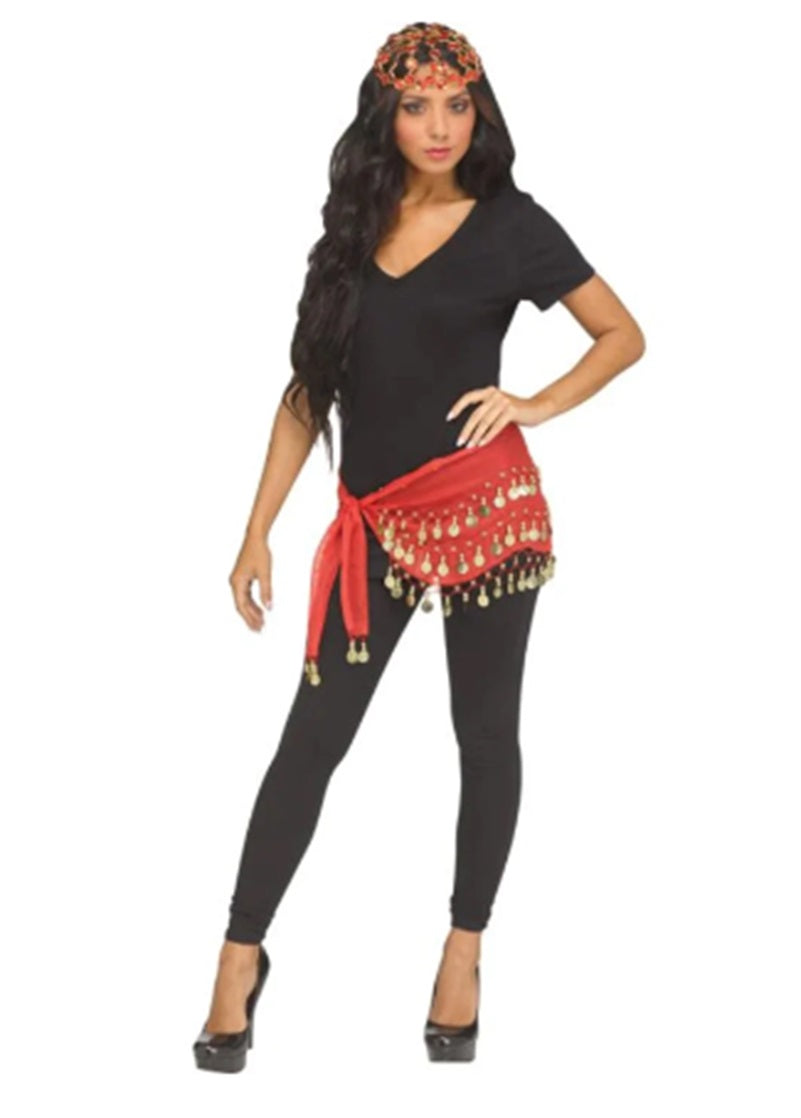 Red Mystic Costume Sash