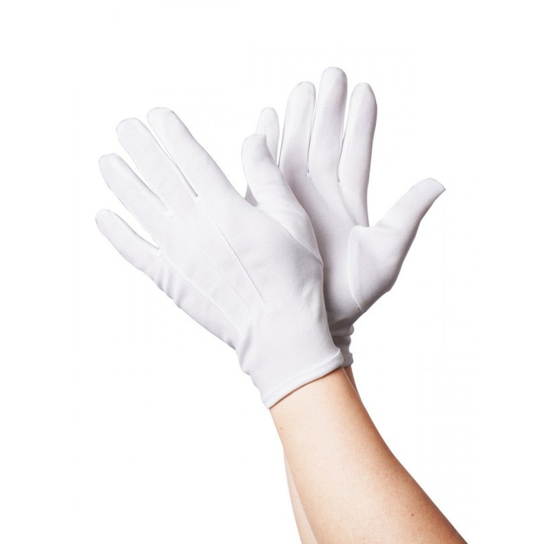 Adult Deluxe White Costume Gloves