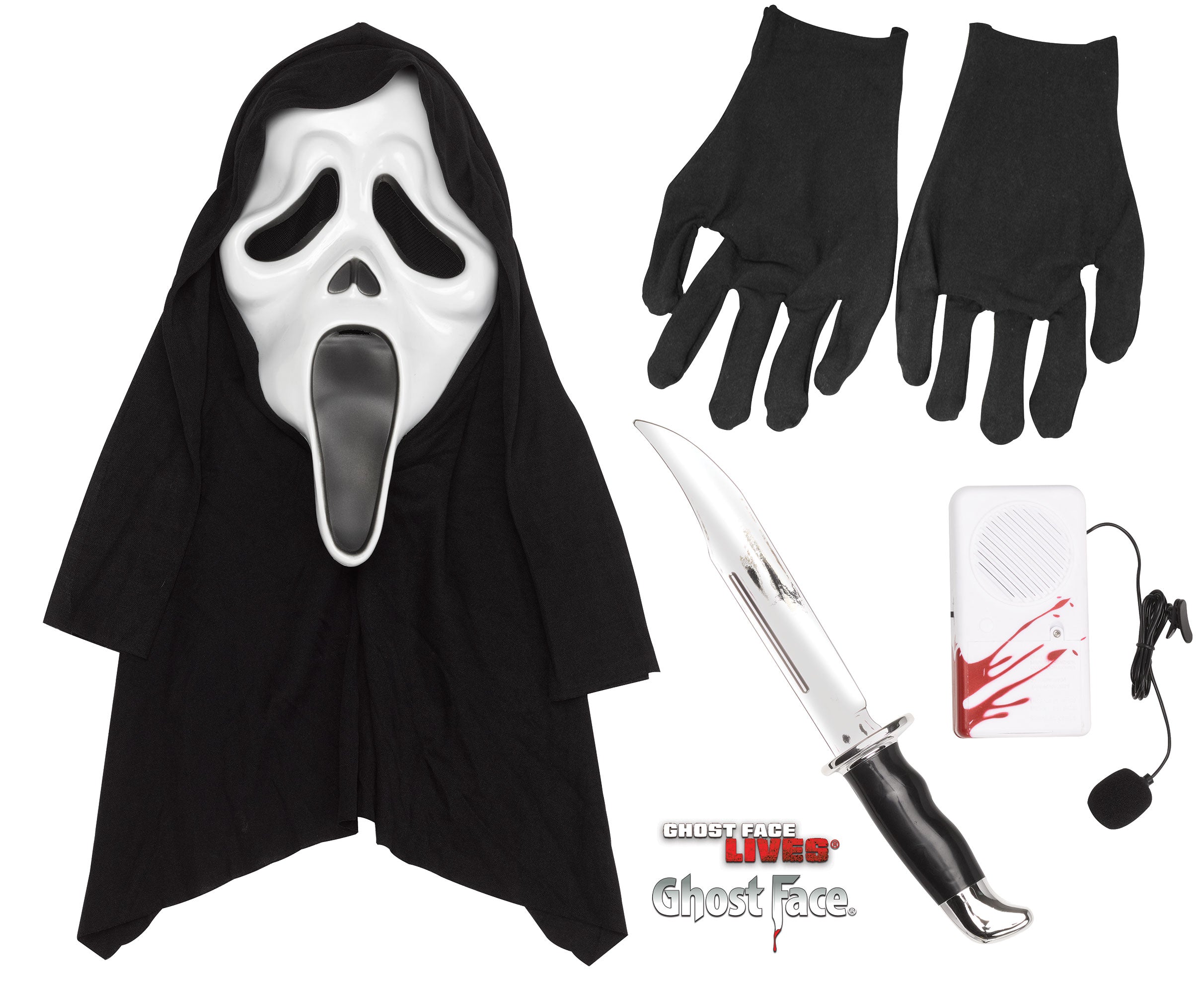 Ghost Face Slayer Mask Kit with Voice Changer